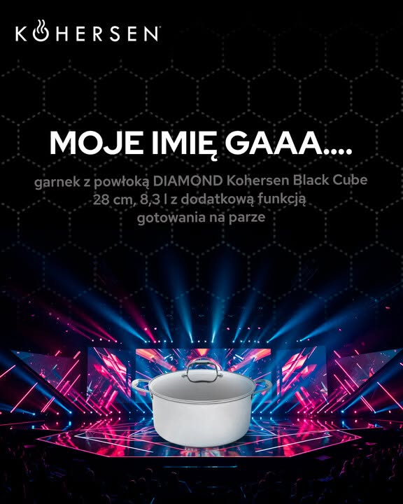 Kreacja Kohersen „Moje imię gaaa…” — garnek Black Cube na koncertowej scenie