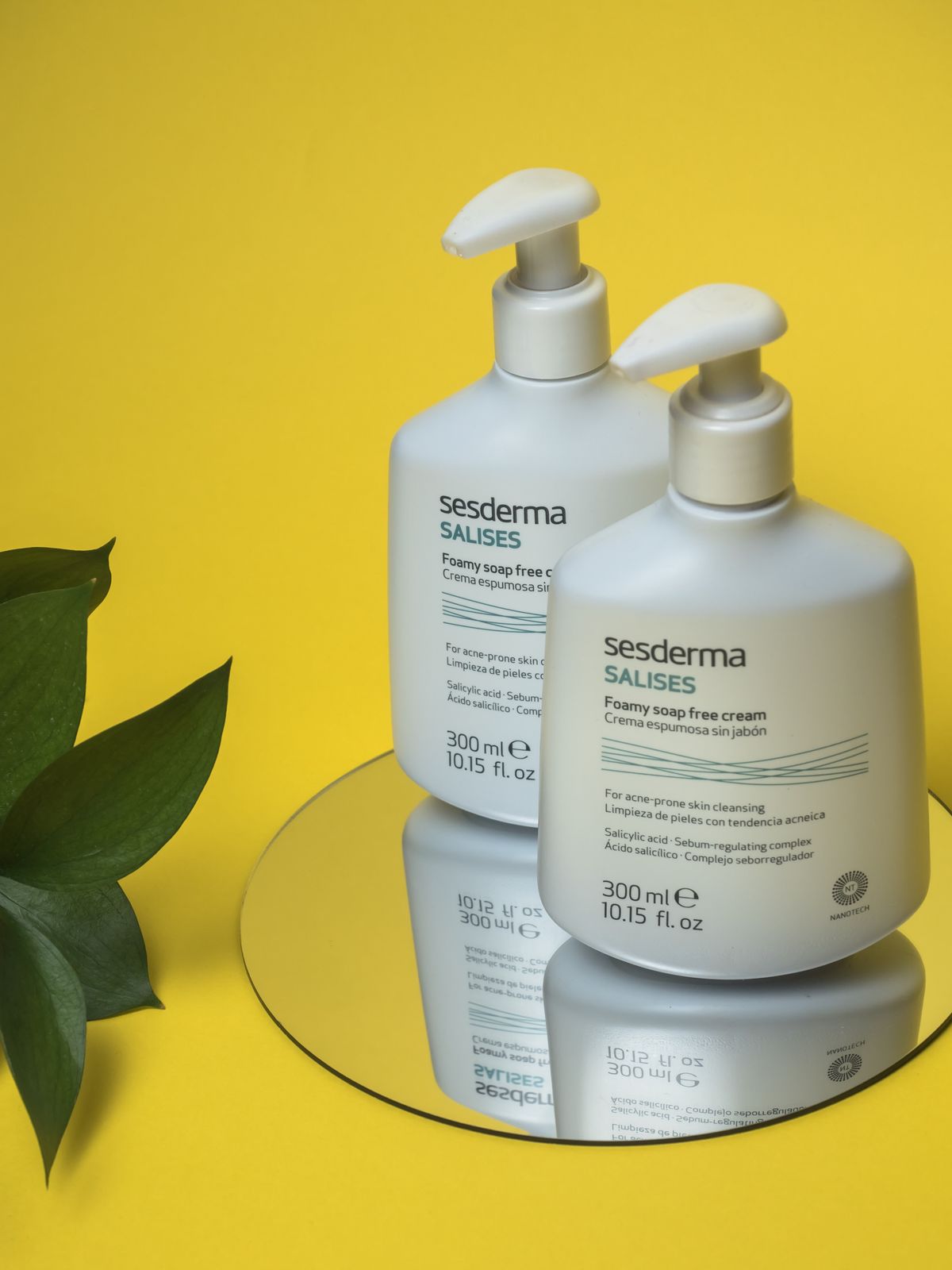 Skincare products in a minimalist arrangement