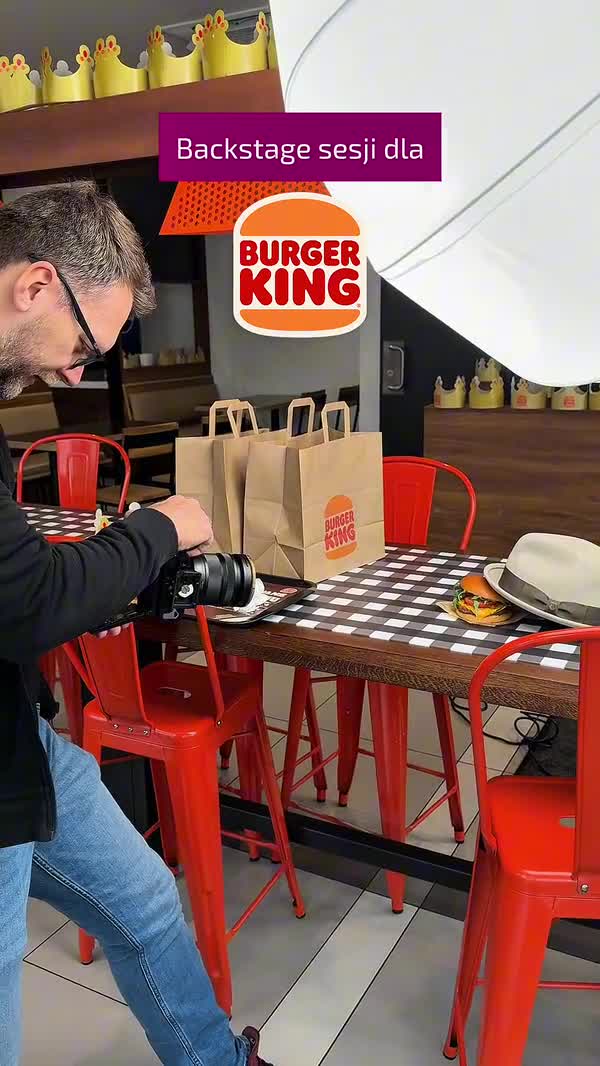 Backstage nagrań dla Burger King
